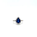 Sapphire and Diamond Ring in 18K White Gold - KGR 17096