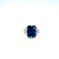 Sapphire and Diamond Ring in 18K White Gold - KGR 17121