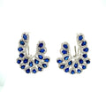 Sapphire and Diamond Earrings in 18K White Gold - KGT 32274