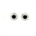 Sapphire and Diamond Earrings in 18K White Gold - KGT 33349