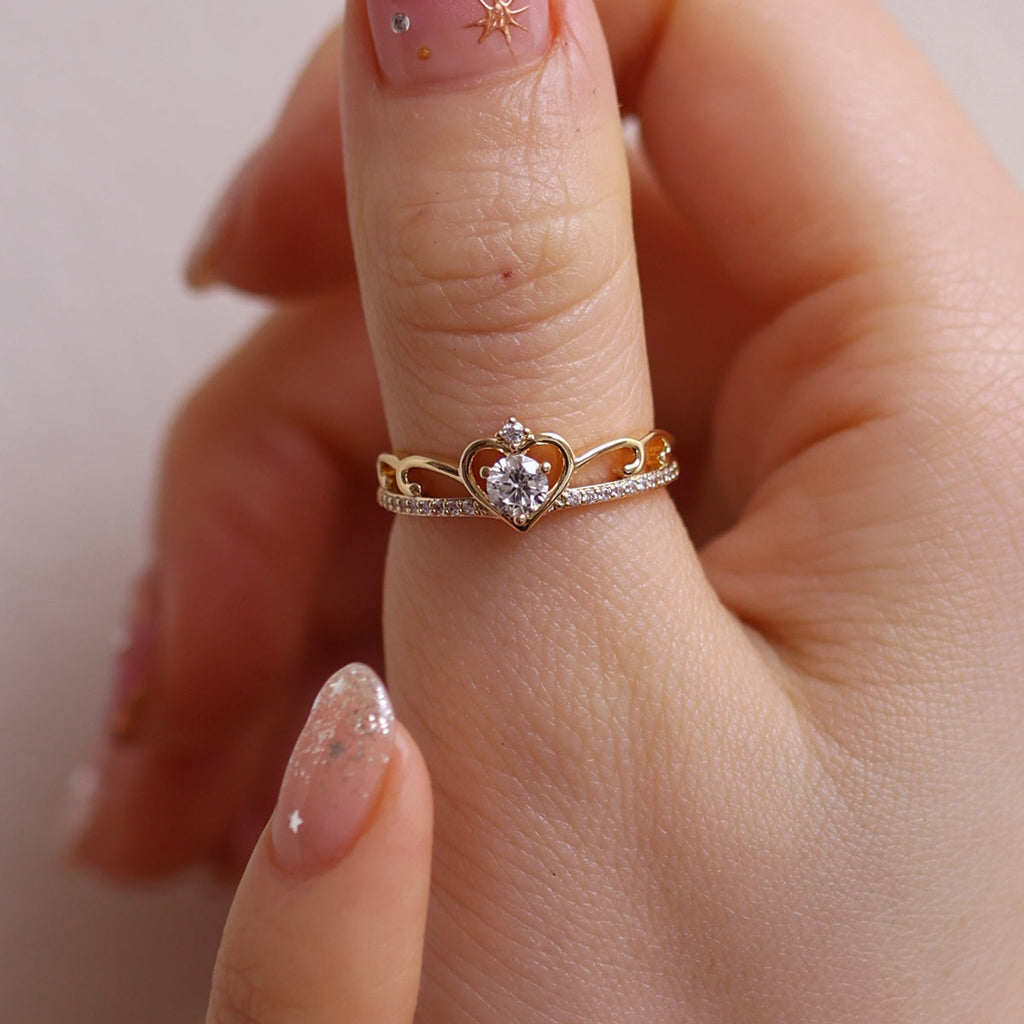 Princess crown ring