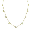Karma Chain- 18K Gold with Ripples of Diamonds: Station Necklace