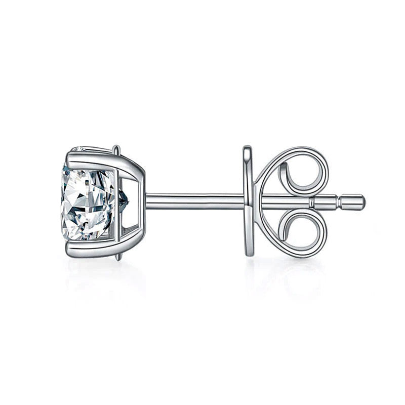 0.5 Carat Lab Grown Diamond Earrings (1 Piece) 14K White Gold LGE001_1