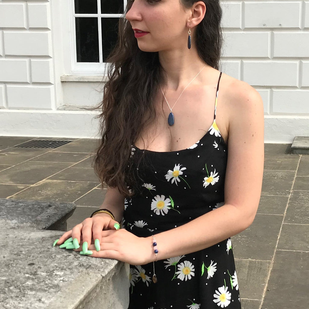 Rose Quartz and Lapis Lazuli Bracelet, Friendship Bracelet | by nlanlaVictory