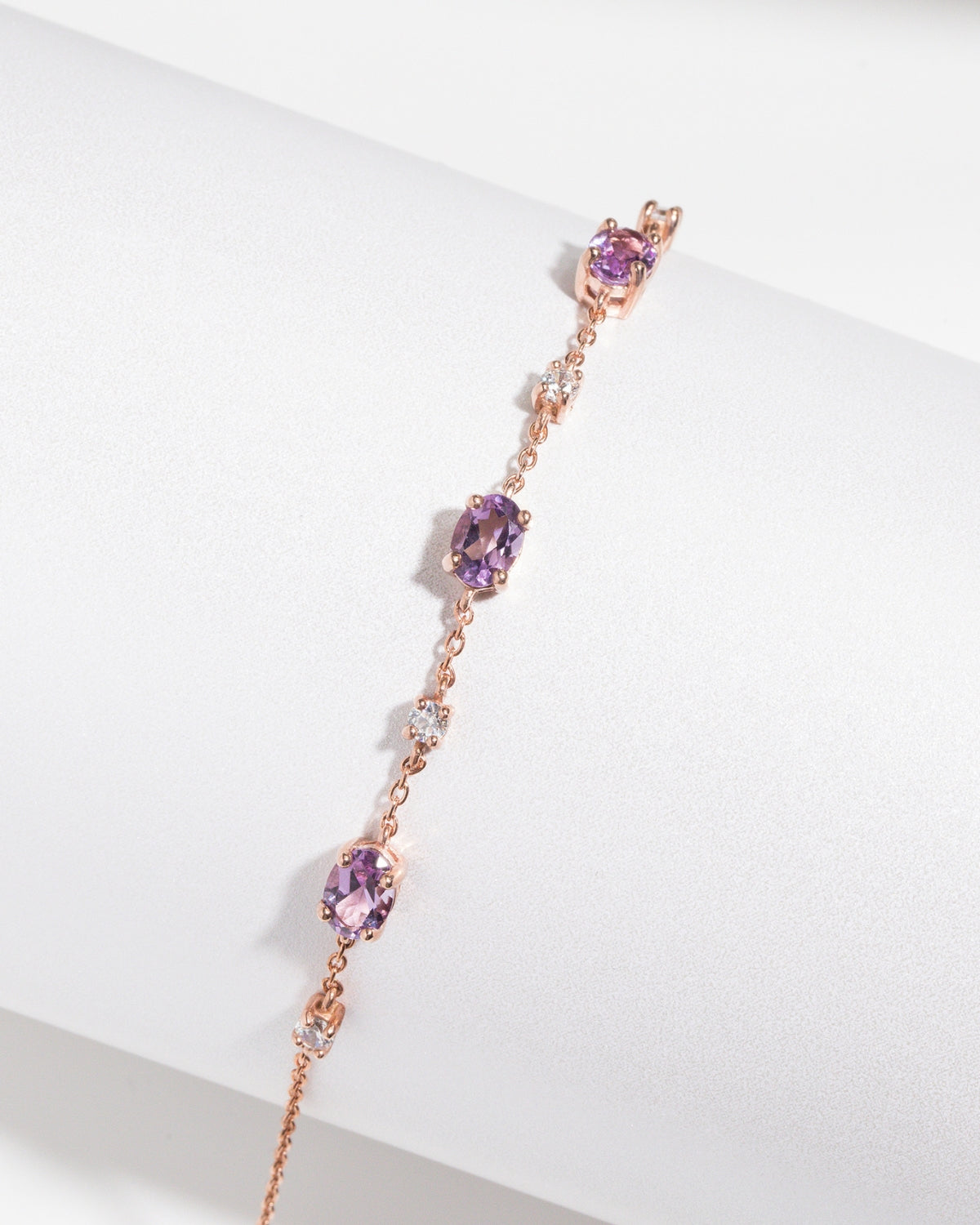 Essential Amethyst Jewellery Set in 18k Rose Gold Vermeil