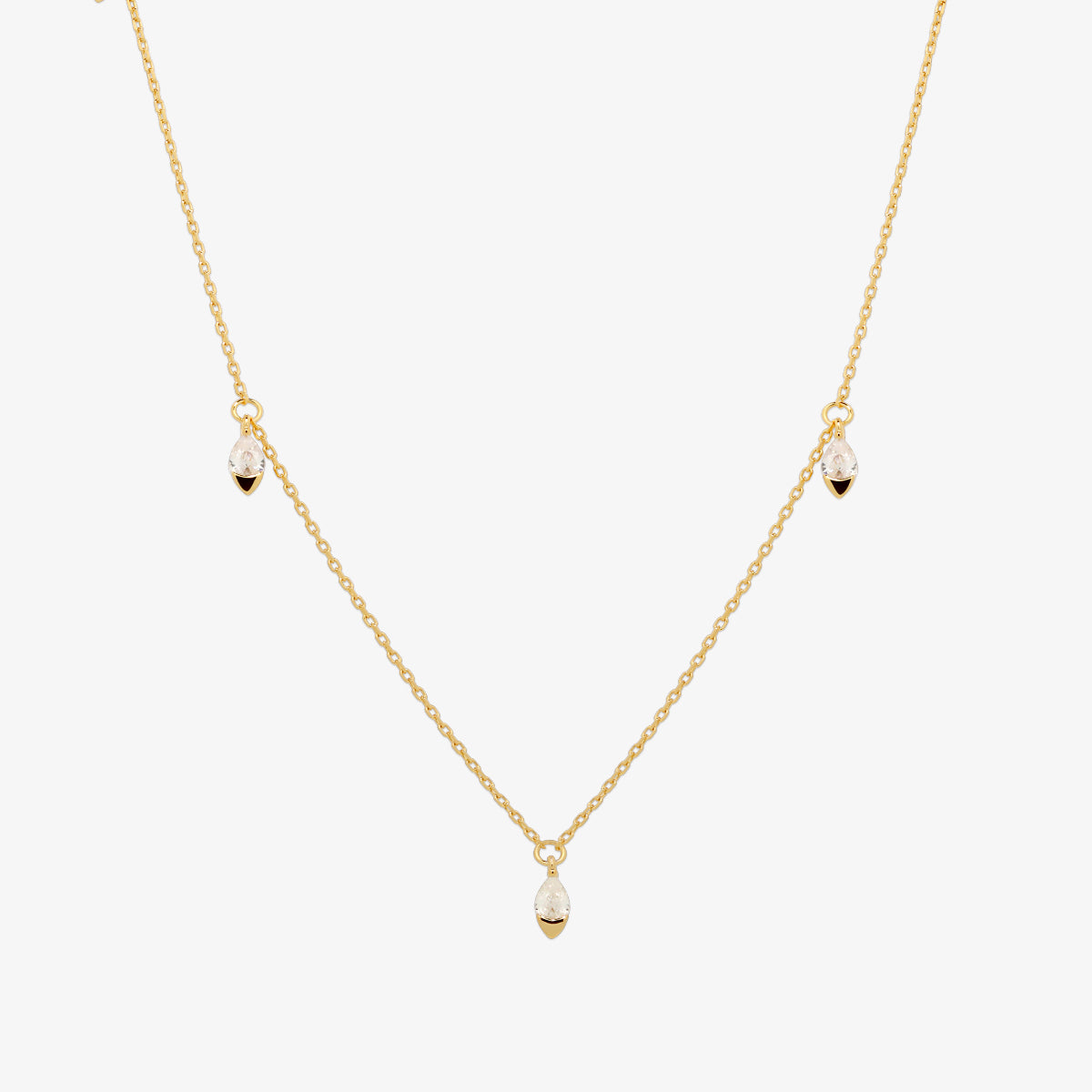 Dangle tear necklace