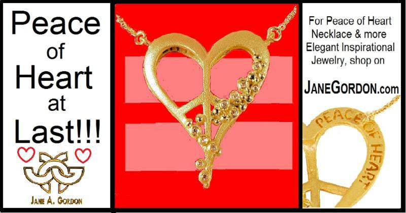 Peace of Heart Necklace- Large-18K Gold with Abundance Overflowing Diamonds