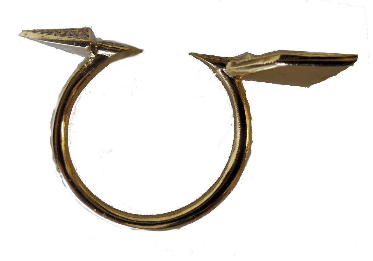 Custom Design: Illusion Piercing Arrow Ring-14K gold & diamonds