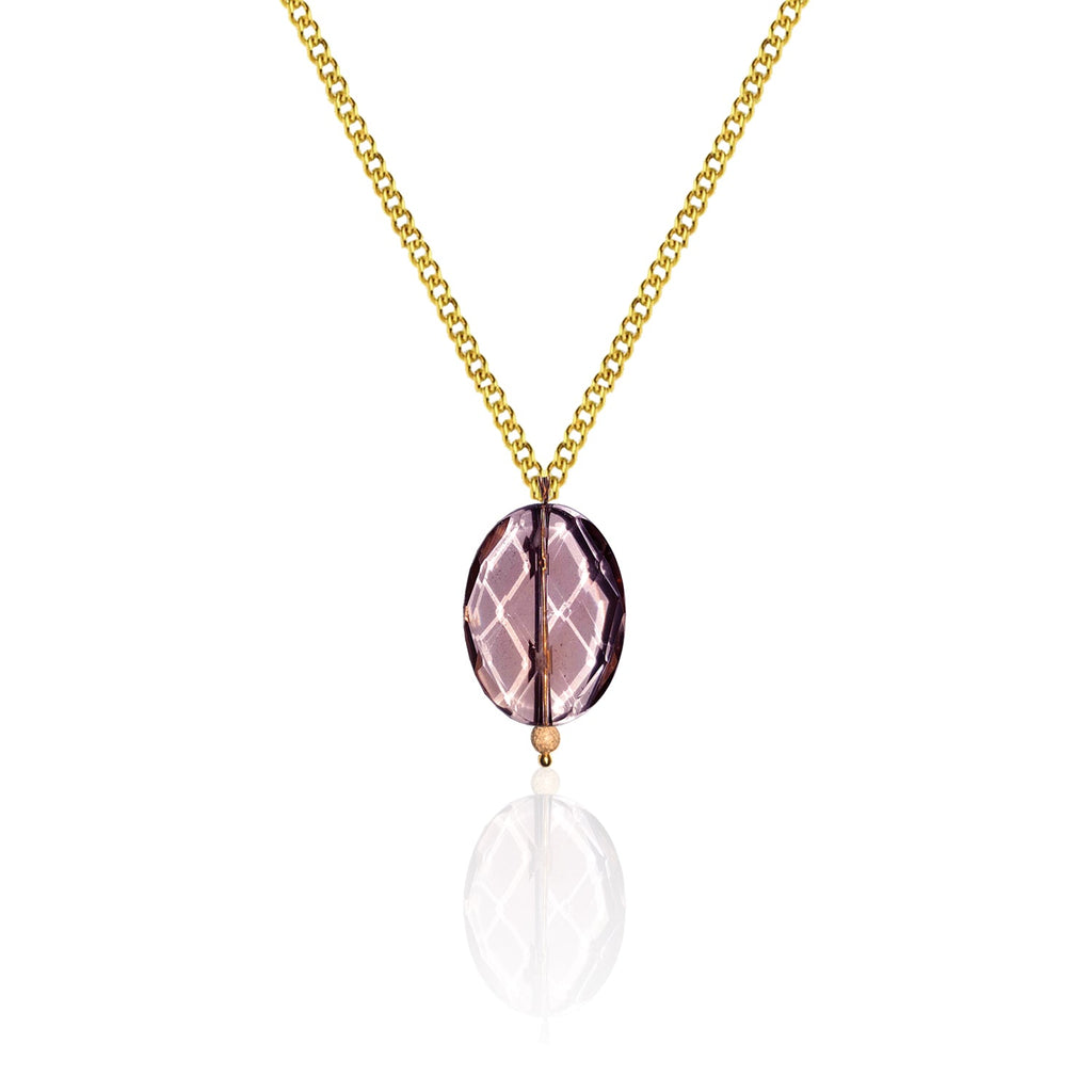 Limited Edition Smoky quartz and 9k yellow gold necklace | by nlanlaVictory