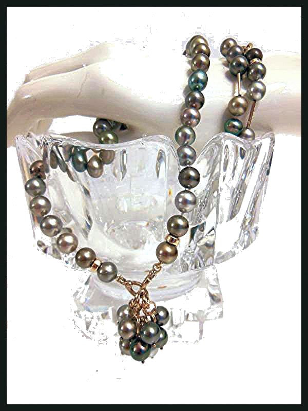 Tahitian Pearl Mega Set-Round-Multi Color-Interchangeable Necklace/Bracelet, Earrings/Pendant