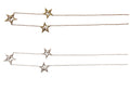 Stars- Three Stars Necklace-18K gold with diamonds
