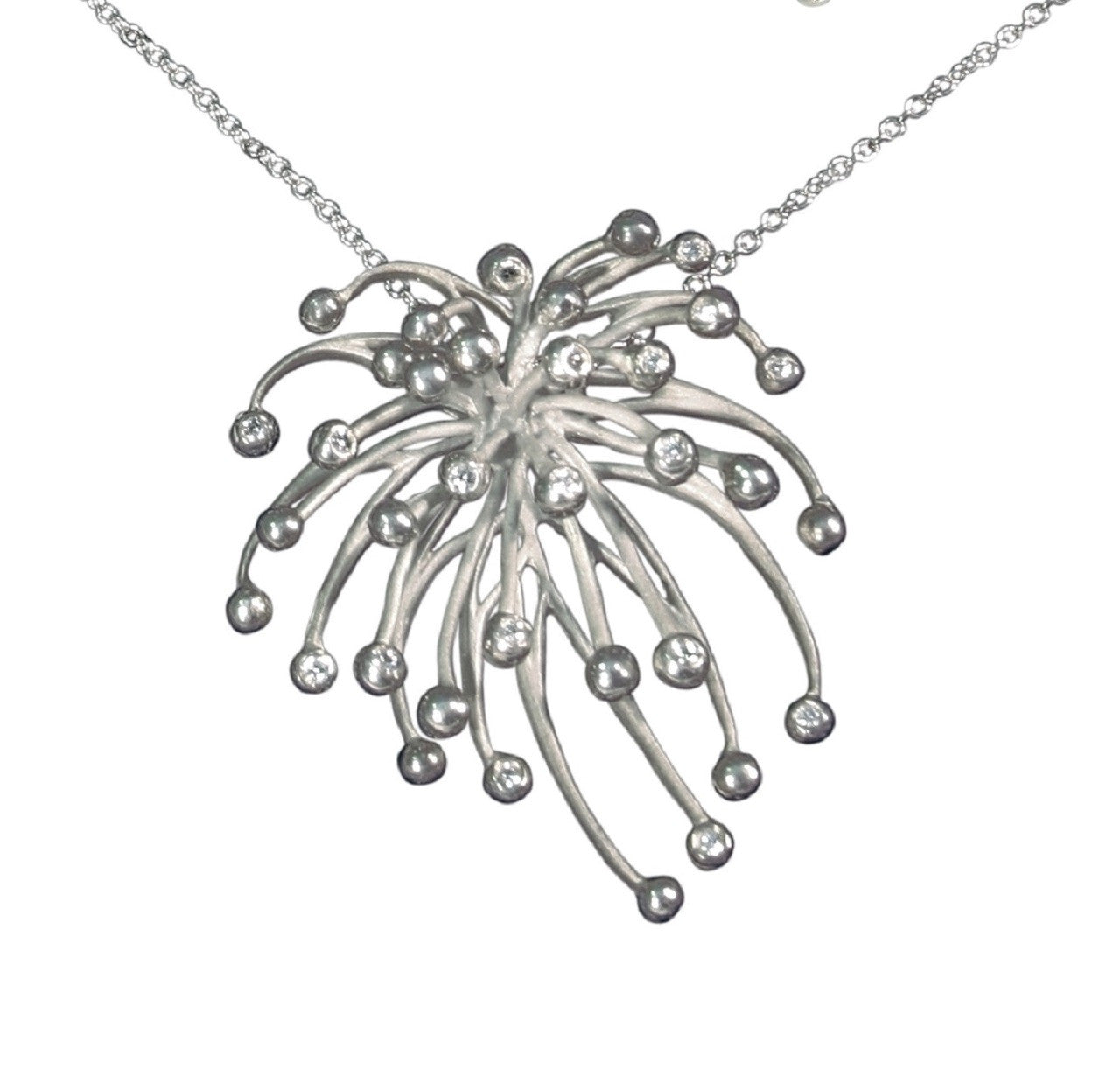 Superstar Necklace. Fireworks-14K gold with diamonds: Celebrate Life!