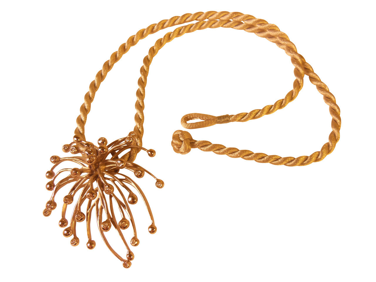 Superstar Necklace. Fireworks-14K gold with diamonds: Celebrate Life!