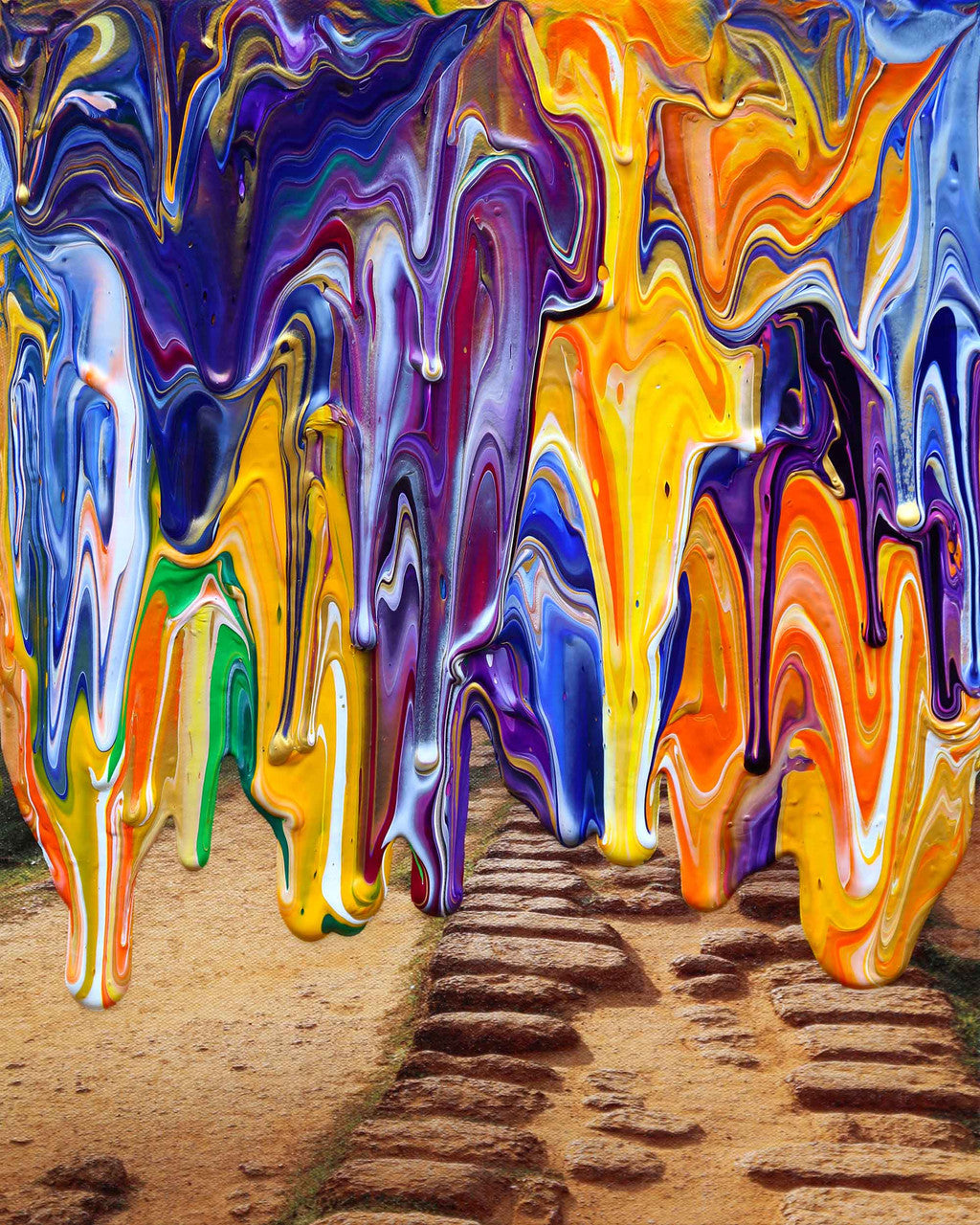 Antonio Wehrli Gravity Paint Drip Ring: Art into Jewelry-18K Gold