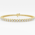 Round Bezel Tennis Bracelet-0