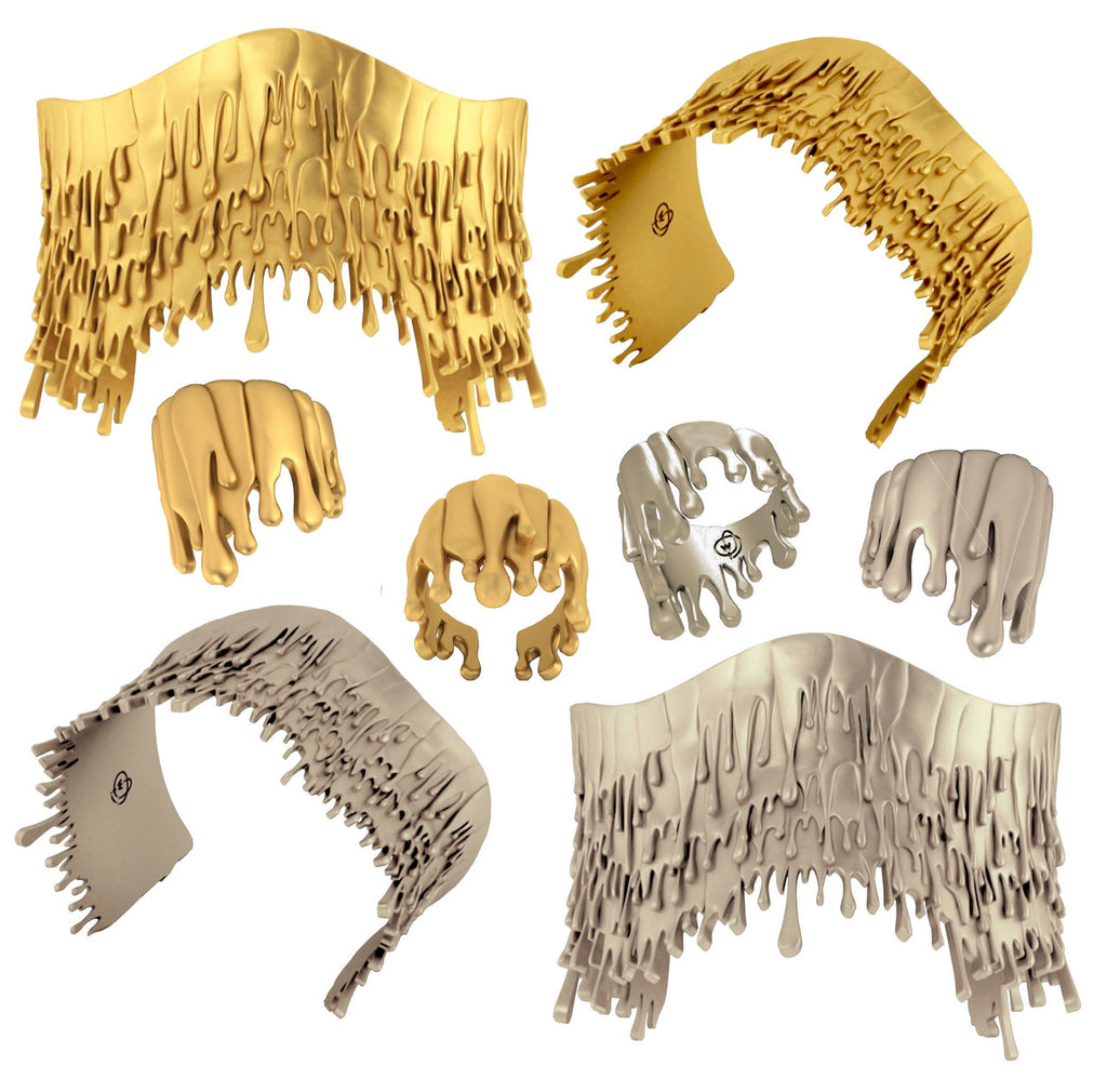 Antonio Wehrli Gravity Paint Drip Bracelet: Art into Jewelry-18K Gold