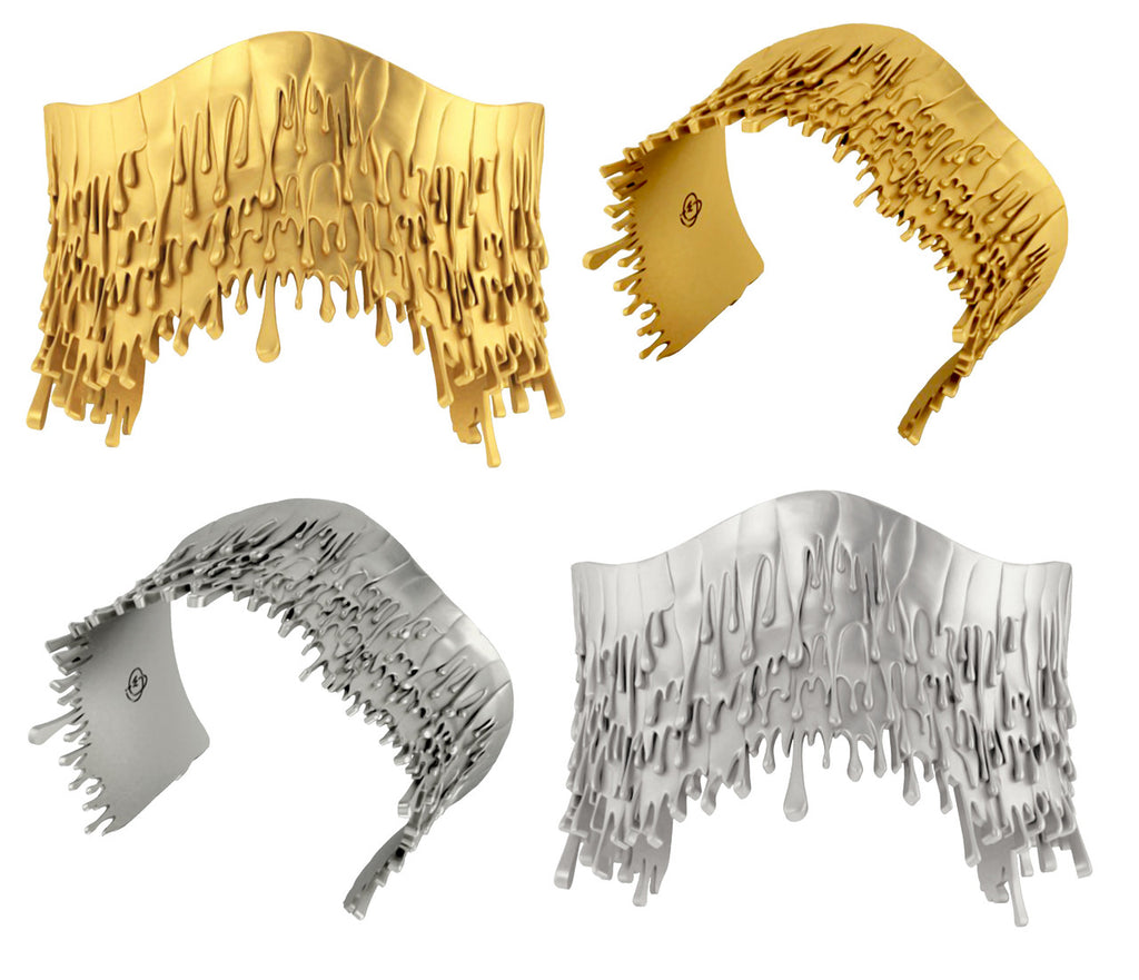 Antonio Wehrli Gravity Paint Drip Bracelet: Art into Jewelry-18K Gold