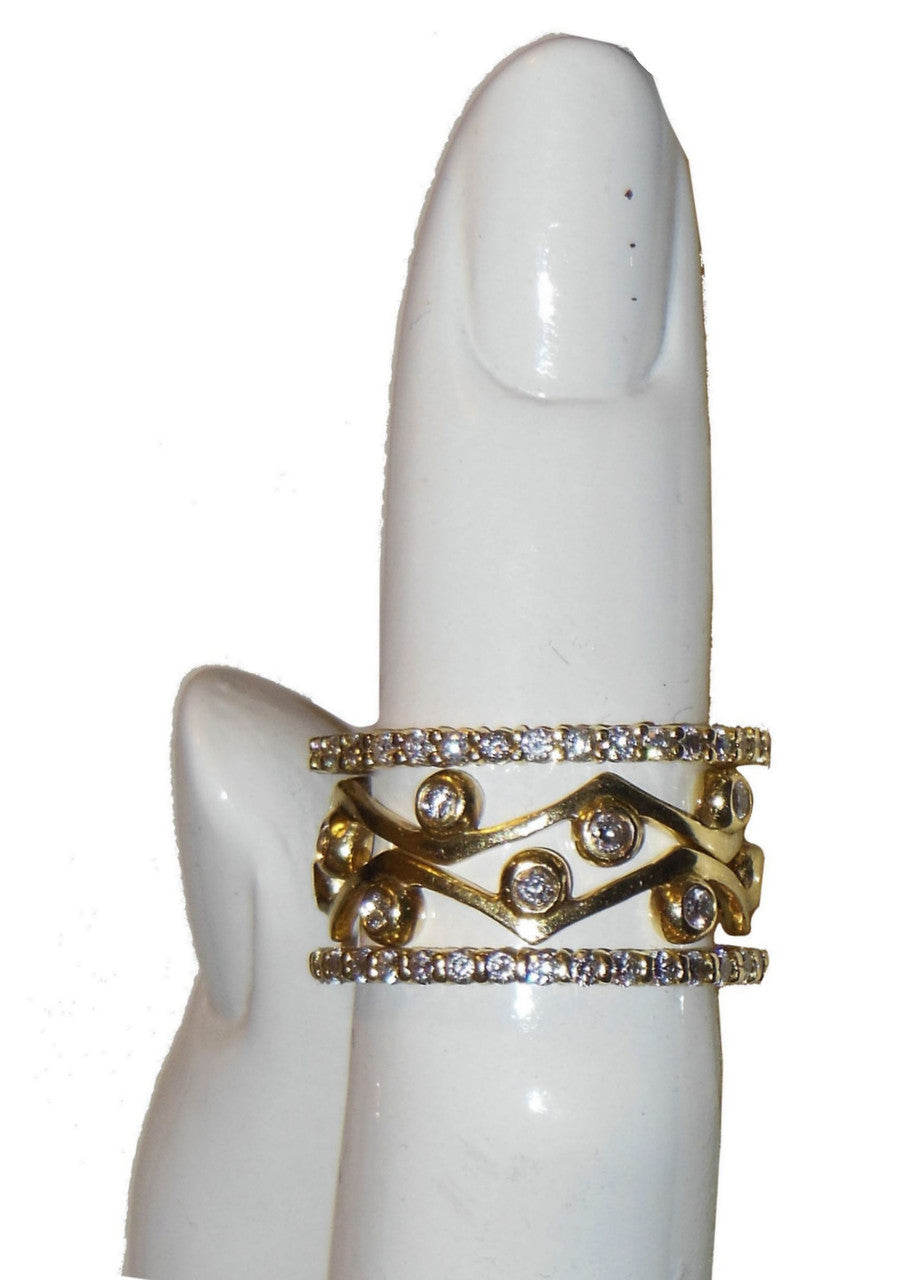 Stacking Rings-Eternity-White diamonds-18K