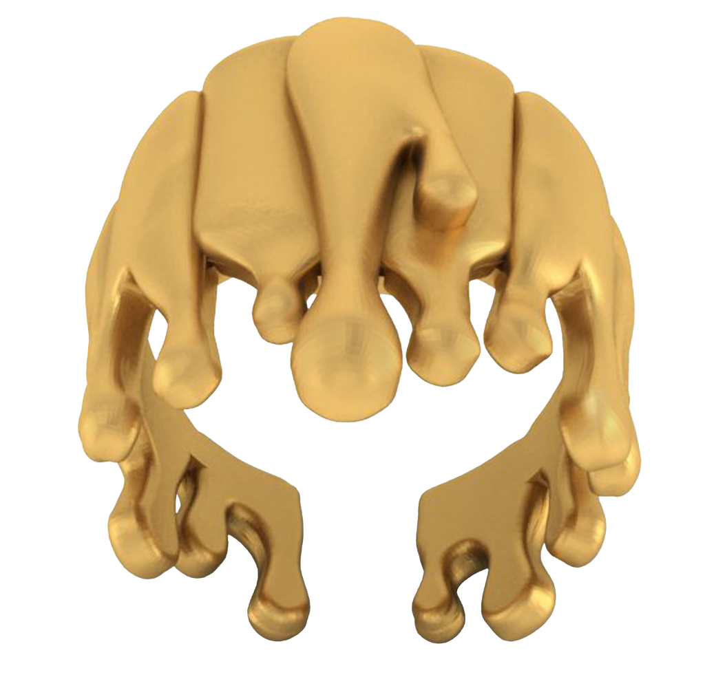 Antonio Wehrli Gravity Paint Drip Ring: Art into Jewelry-18K Gold