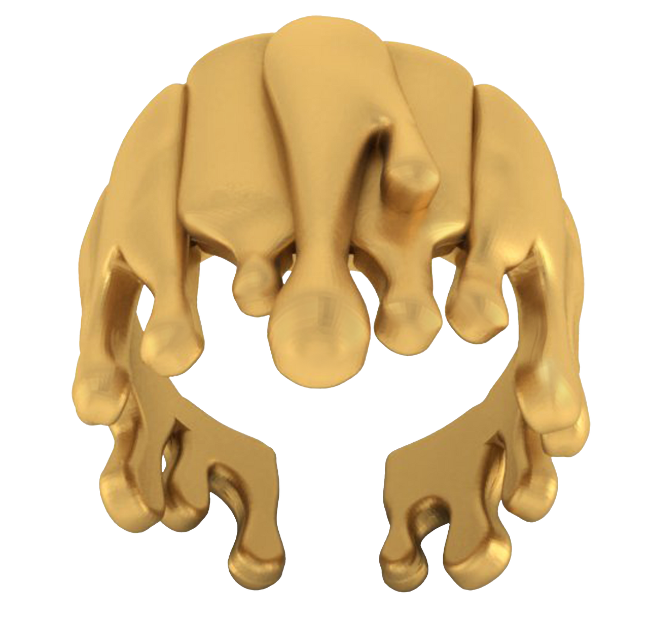 Antonio Wehrli Gravity Paint Drip Ring: Art into Jewelry-18K Gold