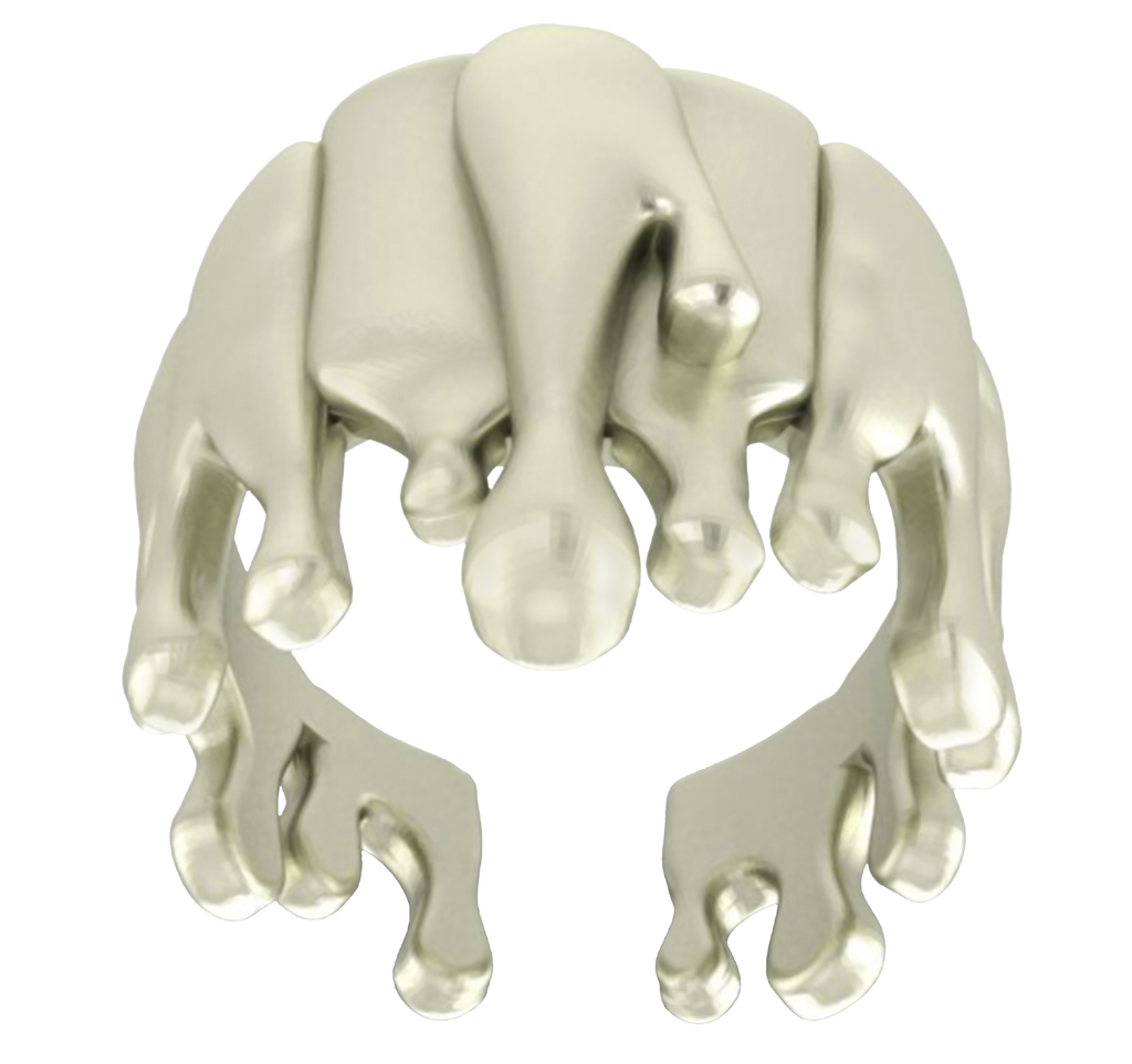 Antonio Wehrli Gravity Paint Drip Ring: Art into Jewelry-18K Gold