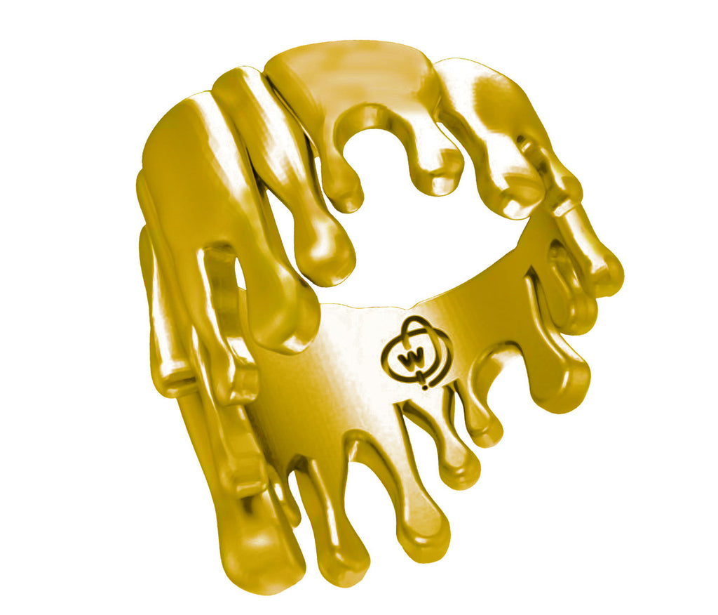 Antonio Wehrli Gravity Paint Drip Ring: Art into Jewelry-18K Gold