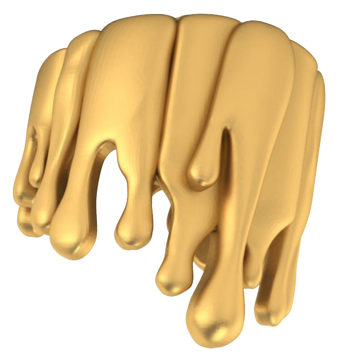 Antonio Wehrli Gravity Paint Drip Ring: Art into Jewelry-18K Gold