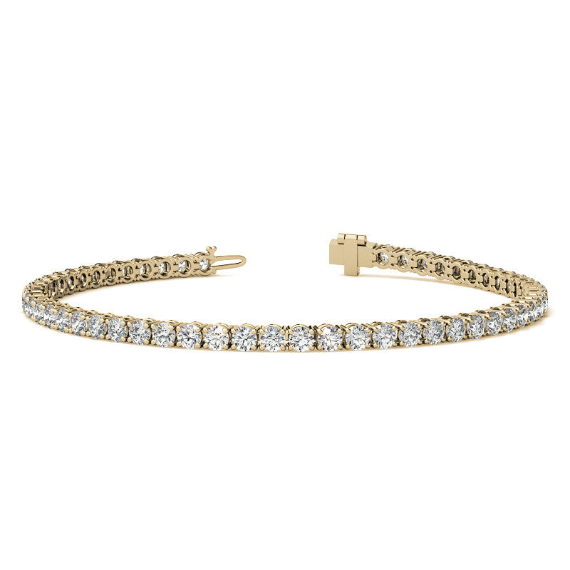 6.00 CTW AGI Certified Lab-Grown Diamond Tennis Bracelet in 14K Yellow or White Gold | G/VS Clarity-1