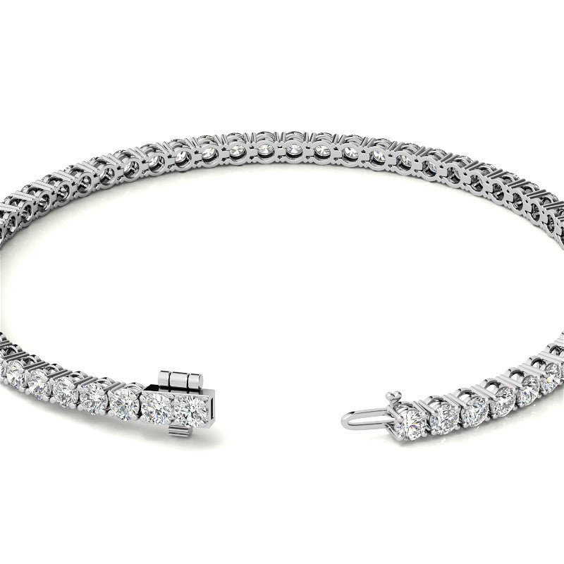 6.00 CTW AGI Certified Lab-Grown Diamond Tennis Bracelet in 14K Yellow or White Gold | G/VS Clarity-2