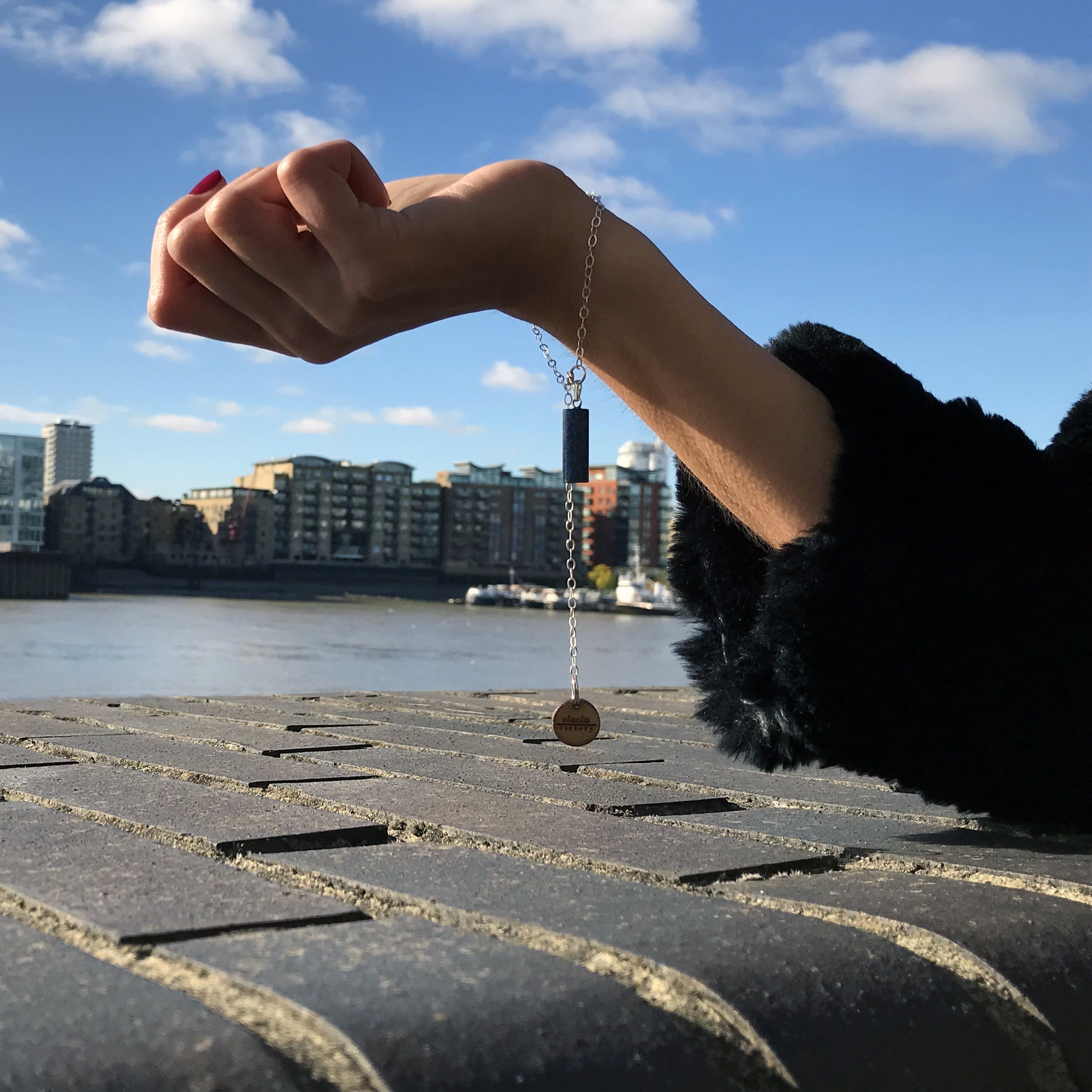 Lapis Lazuli Bracelet, Gemstone Bracelet, Sterling Silver Bracelet, Minimalist Bracelet | by nlanlaVictory