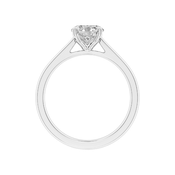 3.00 CT Oval Cut Solitaire Cathedral Settings 14K Solid Gold Diamond Ring IGI Certified