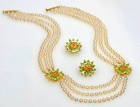 Gemstone Daisy earrings, Inter-changeable Stone Centers, 18K Gold & Semi-precious. Any gem available.