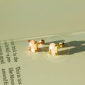 Peach moonstone barbell
