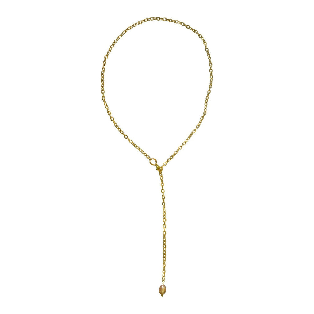 Lairat pink freshwater pearl necklace | by Ifemi Jewels