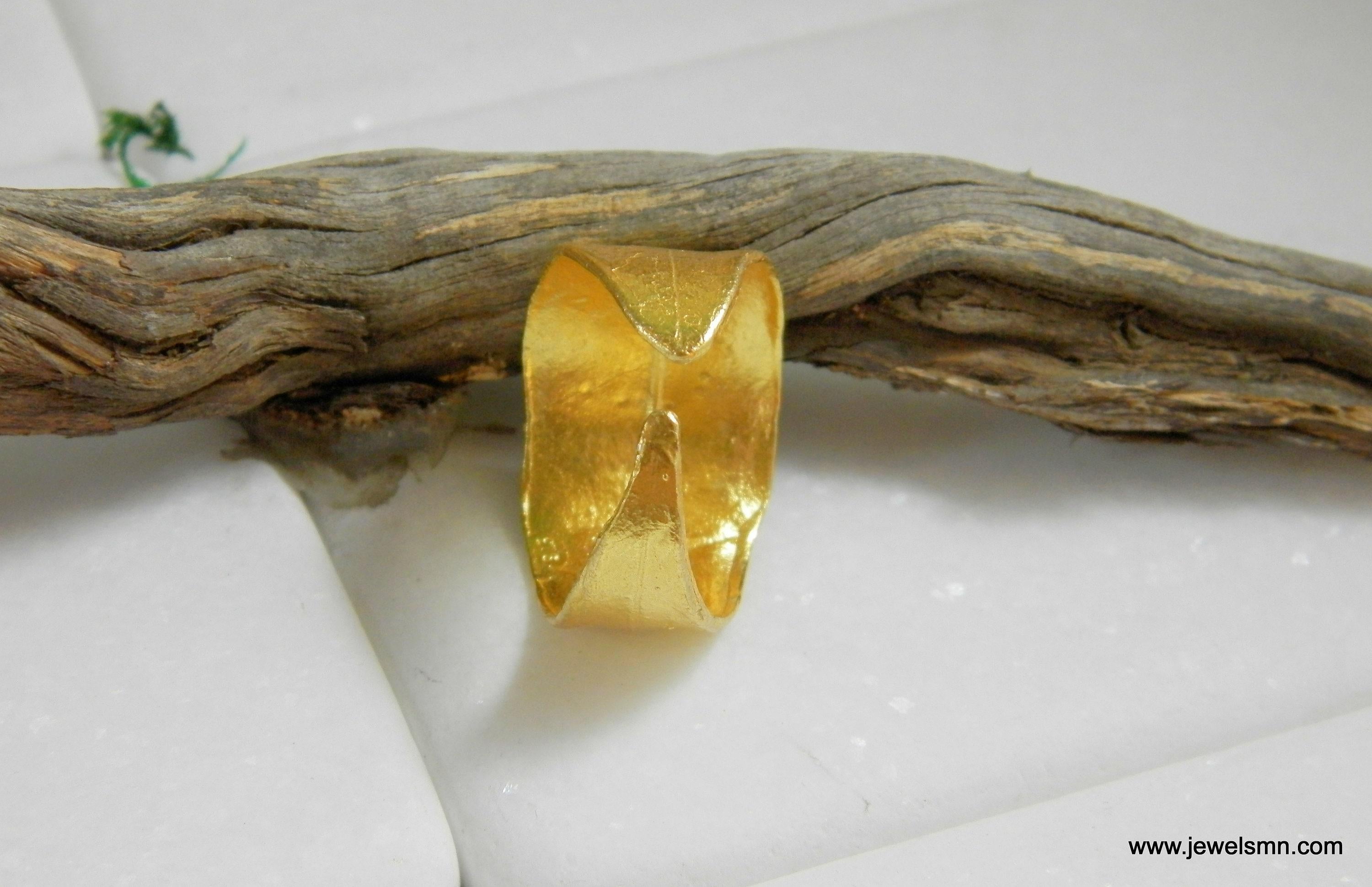 Olive Leaf Ring, Solid Gold Jewelry, Gold Olive Leaf Band, Handmade Jewelry, Jewelry for Women, Birthday Gift, Gift for Her
