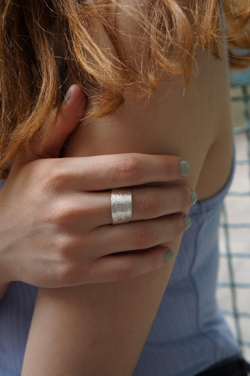 Nature-Inspired Olive Leaf Ring - Solid Gold Adjustable or Fixed
