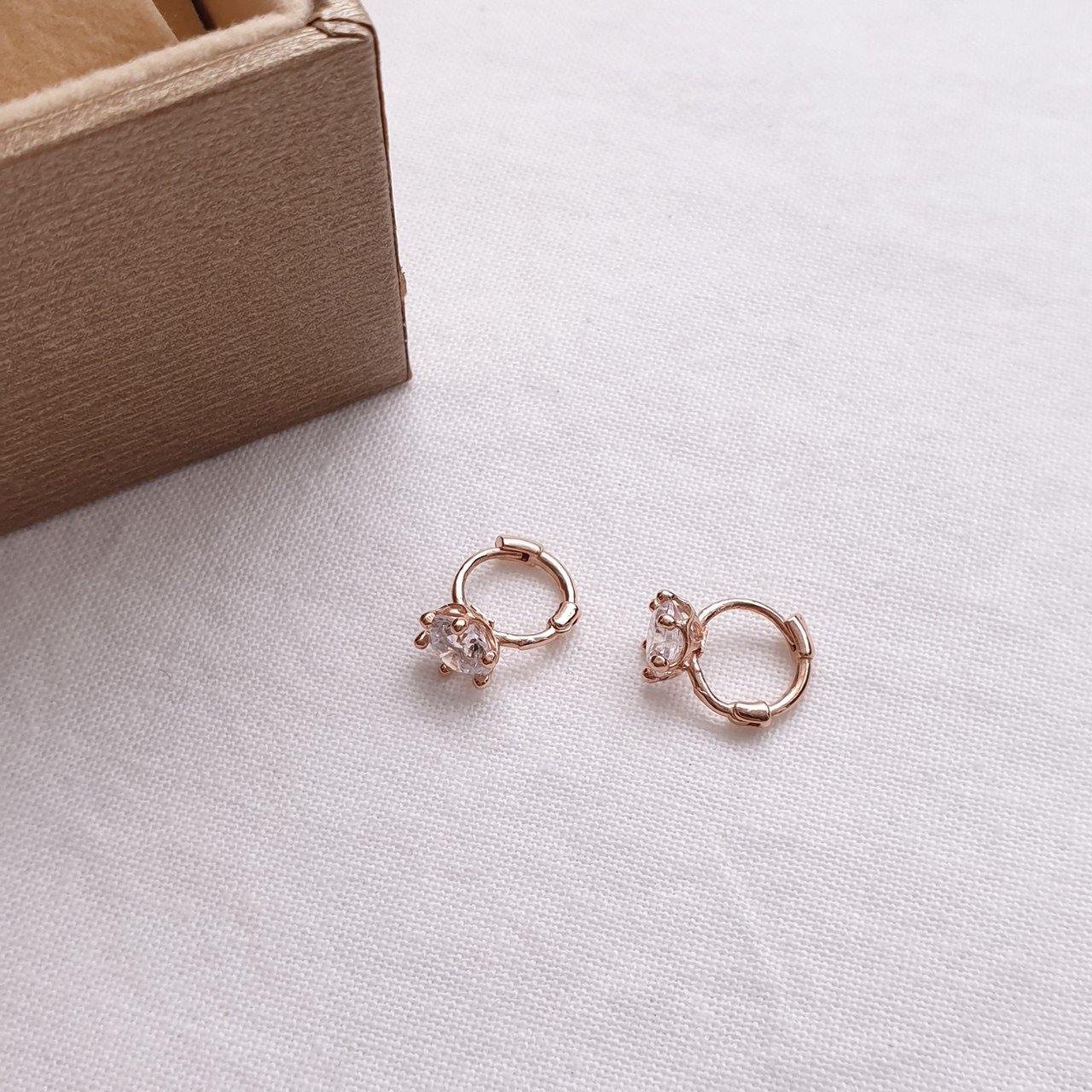 5mm cubic huggie earring