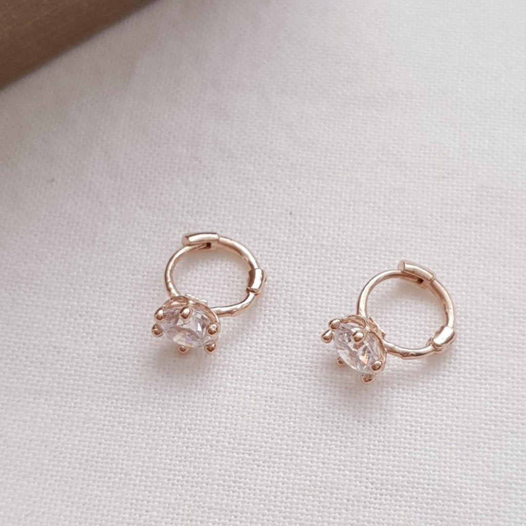 5mm cubic huggie earring
