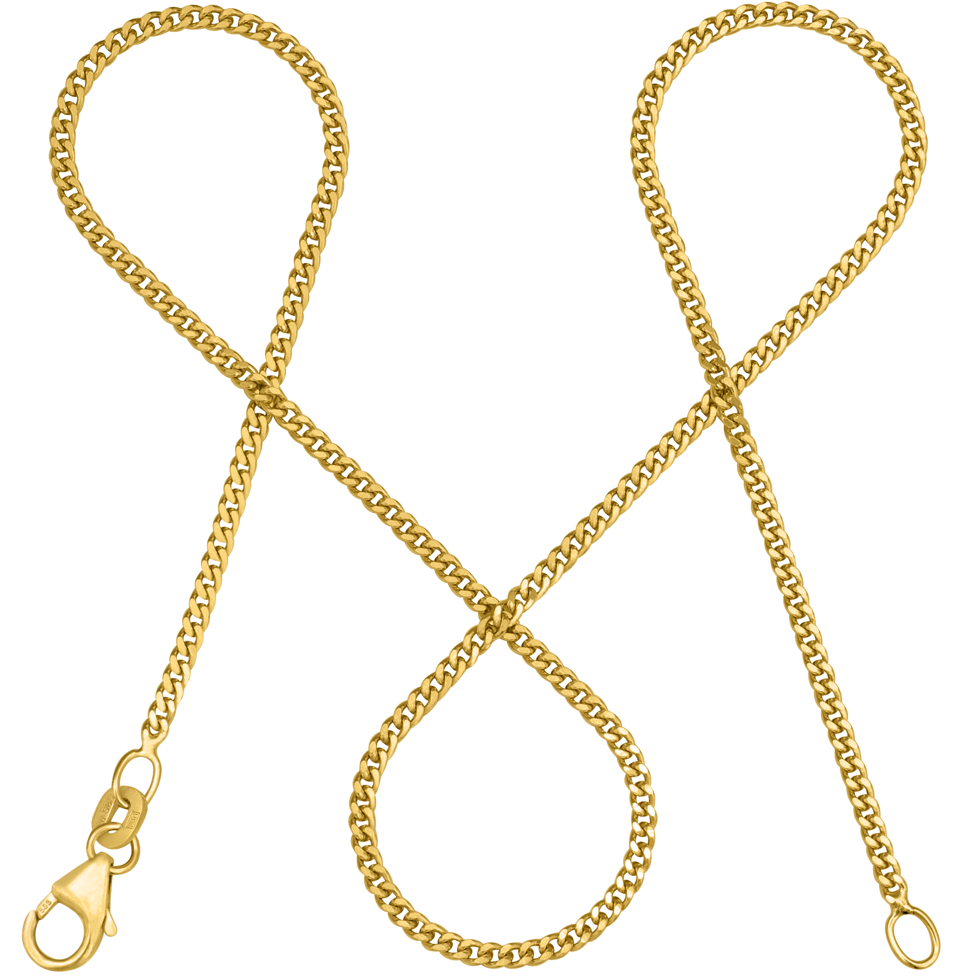 Panzerkette TIMELESS Schlicht 14k Echtgold