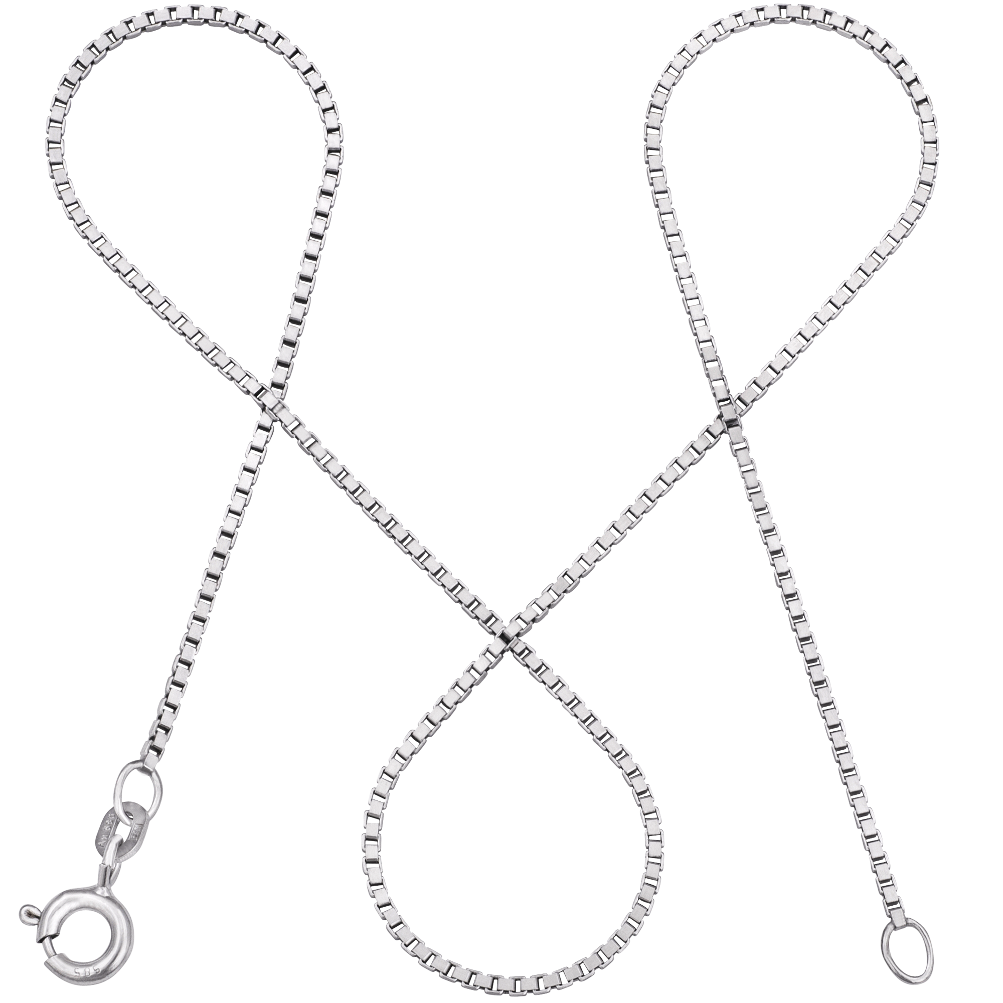 Venezianerkette VENICE Zart 14k Weißgold