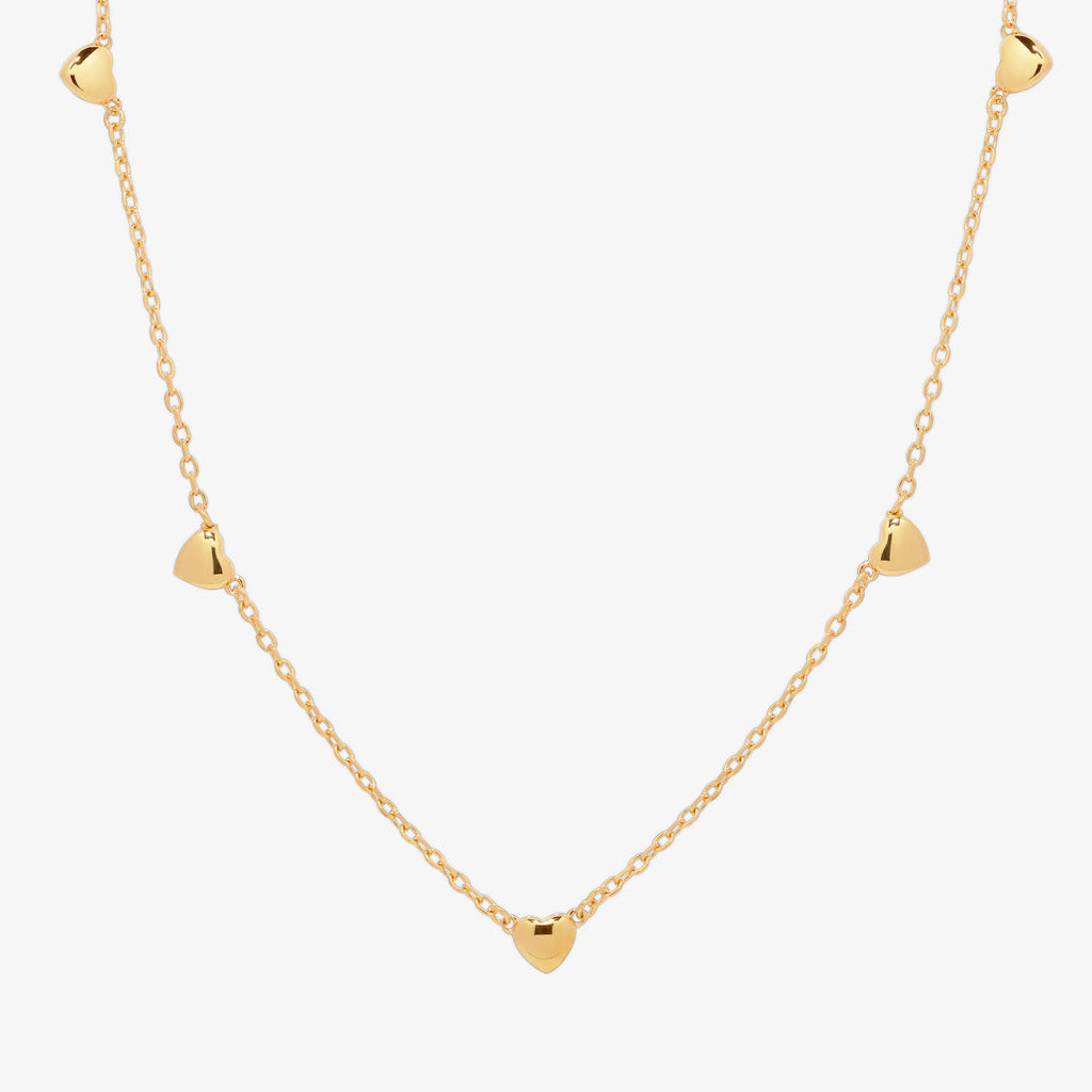 Hearts charm necklace